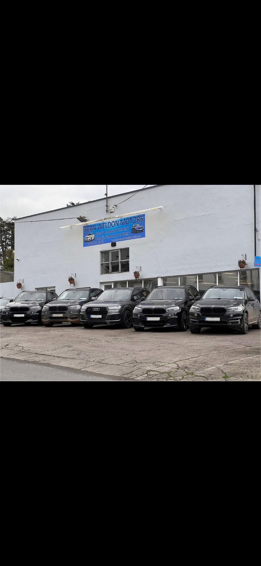 Customer cars lined up outside the Sean Weldon Motors premises in Nobber